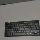 TECKNET 2.4G Wireless Keyboard - Mini Compact Keyboard with Media Hotkeys, 12-Month Battery Life, Compatible with PC, Desktop, Laptop, Smart TV - Black