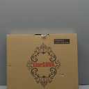 SforGUVA White Serving Tray for Coffee Table, Octagonal Beaded Plastic Decorative Tray for Ottoman, Kitchen Counter, Living Room, Outdoor Lacquer Tray for Entertaining (13" x 13" x 1.6")