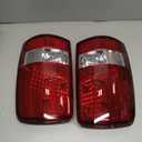 Red Tail Lights Compatible With 2000-2006 Suburban 1500 2500 Tahoe Yukon Taillights W/O Bulbs Rear Brake Lamps GM2819199 GM2818199