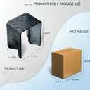 15.7" L*11.4" W *16.5" H,Black Shower Stool,Acrylic Shower Bench Stool Chair Seat for Bathroom Shower,Seat or Organizer for Living Room, Bedroom and Garden - Great for All Ages Unisex Elderly