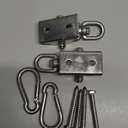 Heavy Duty Swing Hangers for Wooden Sets 2000 LB Capacity Hammock Hanger 360 Swivel Stainless Steel Swing Hardware Accessories 2 Packs for Porch Playground Yoga Heavy Bag (Silver)