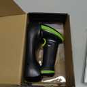 Tera Barcode Scanner Wireless with Screen: Pro Version 1D 2D QR with Setting Keypad Charging Cradle Works with Bluetooth 2.4G Wireless USB Wired Handheld Bar Code Reader HW0009 Green