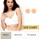 CIRLOSO Sticky Bra Push Up  Double Sided Adhesive Bras Inserts,Instant Lift Bra Pads for Enhanced Cleavage Beige