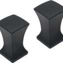 FDXGYH 2 Pcs Finial Caps Knob Lamp Shade Decorations Finials for Lamp Shade Black Harp Lamp Finial Knob with 1/4-28" Base