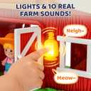 Toddler Farm Toys for 2 3 Year Old-All-in-One Barn Toy Set with Farm Animal Figures for Toddlers,Tractor&Fence,Educational Montessori-style Play Sets with Light&Sounds,Pretend Play Gift for Boys Girls