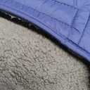 MIGOHI Warm Dog Winter Coat - Winter Dog Jacket, Reflective Windproof Fleece Vest with Leash Hole and Furry Collar (Large, Blue)