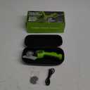 Cordless Electric Scissors Box Cutter 2 Rotary Blades  4V Duty Rechargeable Cardboard Cutter, Storage Box & Fabric Scissor With Safety Lock, USB Cable  For Plastic, Carpet, Leather, DIY Crafts (Green)