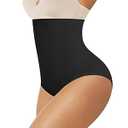 Werena Tummy Control Shapewear Underwear for Women High Waisted Body Shaper Panties Shaping Briefs(#03 Black(seamless),Large)