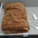 Heated Blanket Electric Throw- 50"x60" Soft Thick Bubble Electric Blanket for Sofa with 5 Heat Levels & 4 Hours Auto-Off Overheat Protection