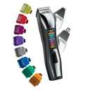 Wahl Color Pro All in One Rechargeable Cordless Color Coded Beard Trimmer with Detail Eyebrow Trimmer and Rotary Nose Hair Trimmer for Men- Model 3025945