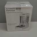 RIZZARI Stainless Steel Pet Water Feeder: 9.5L Black Automatic Leak-Proof Gravity Dispenser - Without Filter - for Senior 40-60 LB Dogs with Joint Spine Issues -Garage Living Room