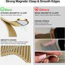 BELONGME Mesh Metal Loop Compatible with Apple Watch Band 40mm 41mm 38mm 42mm Series 11 10 9 8 7 6 5 4 3 2 1, SE 3 2 1 Women Men, Stainless Steel Strap with Magnetic Clasp for iWatch Bands
