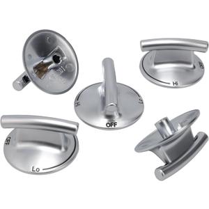 Supplying Demand 7733P410-60 1924950 5 Pack Gas Cooktop Range Burner Knob Replacement Set