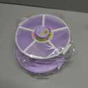 Aimsnk Kids Original Snack Spinner Bundle - Reusable Snack Container with 5 Compartment Dispenser and Lid | BPA and PVC Free | Dishwasher Safe | No Spill, Leakproof, for Toddlers, School (Purple-2Pack)