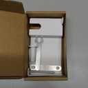 Child Safety Door Top Lock, TAMIDN Top Door Locks for Kids Safety Made of Durable Metal, Adjustable Child Locks for Door, Door lock kid proof for Childproofing Interior-Exterior Doors (1 Pack, White)