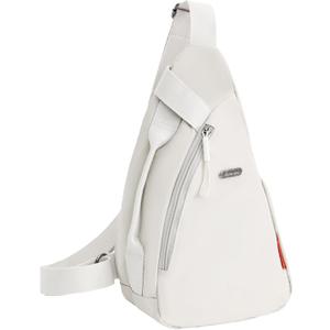 Men'S And Women'S Universal Crossbody Bag, Made Of Nylon, Casual Crossbody Bag, Suitable For Camping And Traveling (Khaki color)