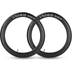GICOOL 2.75/3.00-19” (70/100-19) Dirt Bike Replacement Inner Tubes, 2 Pack with TR4 Valve Stem, Fits for Motorcycle, Dirt Bike, Pit Bike and More