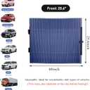 Yourkar Car Retractable Windshield Sun Shade, 25.6"60" Large Sunshade Protector Blocks 99% UV Rays, Auto Retractable Front Windshield Sunshade for Trucks, SUVs, Car Accessories