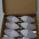 comzler E12 LED Candelabra Bulbs, B11 Ceiling Fan Light Bulbs, 5 Watt 60 Watt Equivalent 3000K Soft White Chandelier Light Bulbs, Candle Bulb Small Base Non-Dimmable, 6 Pack