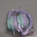 Candy Bila Kids Headphones, Wired Headphones for Kids Over Ear with Microphone, 85/94dB Volume Limiter Headphone for Girls Boys, Foldable Headphone for Learning & Entertainment,Gradient Purple