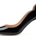 JOY IN LOVE Pumps for Women 3.5" Stiletto High Heels Pointy Toe Pumps Shoes Black 9.5US