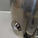 SUSTEAS Electric Kettle - 57oz Hot Tea Water Boiler with Thermometer, 1500W Fast Heating Stainless Steel Pot, Cordless LED Indicator, Auto Shut-Off & Boil Dry Protection, Glossy Silver