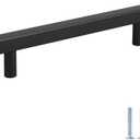 Peaha Case of 50, Black Cabinet Pulls 5in Drawer Handles - PHJ22BK128 Cabinet Pulls Black Matte Cabinet Handles Kitchen Hardware for Cabinets Black Dresser Drawer Pulls (7.5in Length(5in Hole Centers))