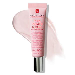 Erborian Pink Primer & Care, Multifunctional PoreBlurring Cream & Hydrating Rosy Makeup Base, Moisturizing and Smoothing Effects, Korean Skincare