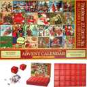 Christmas Vacation Advent Calendar 2024,Advent Puzzle,1008pcs Christmas Jigsaw Puzzle For Adults And Kids,24 Days Of Christmas Advent Calendar,Christmas Story Advent Calendar