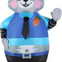 Halloween Inflatable Costume Adult Bunny Police Officer Rabbit Blow up Fancy Dress Costumes Full Body Suit Party