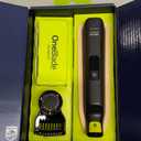 Philips Norelco OneBlade Pro 360 Face + Body, Electric Shaver, Beard Trimmer and Body Groomer, with 360 Blade Technology, 14-Length Precision Comb, Body Kit, Soft Pouch, Model QP6542/70 (Black/Lime Green)