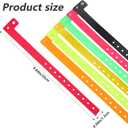 Xinjoduz 60 PCS Wrist Bands for Event, Vinyl Plastic Colored Paper Bracelet Wristbands Arm Bands Identification for Events, Party, Concerts, Carnivals, Nightclubs, Bars, Park (6 Colors)