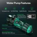 VIVOSUN 4500 GPH Submersible Water Pump, 220W Pond Pump, Ultra Quiet Aquarium Pump with 19FT. Lift Height for Pond Waterfall, Fish Tank, Statuary, or Hydroponics