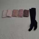 6 Pairs Thigh Knee High Sport Compression Socks for Women Men Circulation Support Stockings, S/M