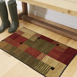 Mohawk Home Alliance Modern Geometric 2' 6" x 3' 10" Area Rug - Red - Perfect for Living Room, Dining Room, Office