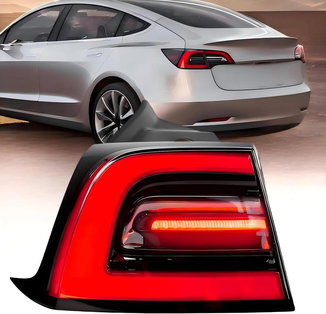 3Pin Left Tail Light Assembly For 2017-2023 Tesla Model 3 Taillight LED