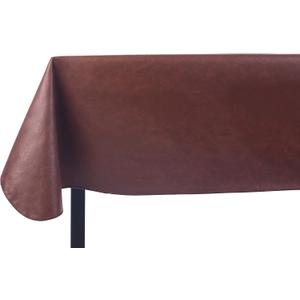 Yourtablecloth Heavy Duty Vinyl Rectangle or Square Tablecloth  6 Gauge Heavy Duty Tablecloth  Flannel Backed  Wipeable Tablecloth with Vivid Colors & Many Sizes 52 x 70 Rust Print