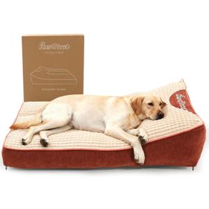 XL Dog Bed for Crate - Orthopedic Foam Crate Mat Large Comfy Flat Pet Beds with Removable Washable Cover, Suitable for Pet Up to 100 lbs(43''×28''×6'')