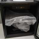 48 Can Beverage Refrigerator,12 Bottle Liquor Cooler with Stainless Steel Glass Door, Digital Temperature Display, Countertop Mini Fridge for Soda, Liquor or Beer, Silver (1.3 Cu.ft)