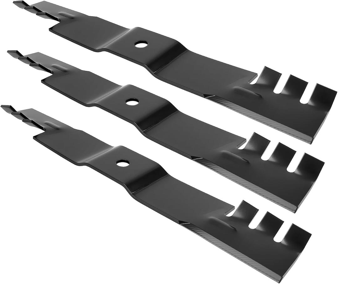 742-04415 Mower Blades Fit for Cub-Cadet 60" Deck, 02005019 Gator Mulching Blades Fit for Cub Cad et Z-Force/Tank L60 LZ60 S60 SZ60, Replace for 02005019-X 942-04415 01005338, 3 Pack