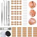 Ingrown Toenail Removal Kit, Professional Ingrown Toenail Corrector Set with Toenail Correction Strips, Curved Toenails Corrector Patch, Painless File and Lifter Pedicure Tools for Home Treatment
