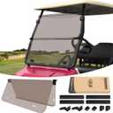 10L0L Foldable Golf Cart Windshield for Club Car DS 2000-Up Gas & Electric Models, UV-Proof & Impact Resistant, Lightweight Golf Cart Windshield-Tinted