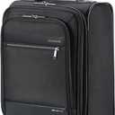 Underseat Carry on Luggage With Wheels,16 Inch Softside Expandable Under Seat Suitcase, Airline Approved Personal Item Bag for Men Women, Black