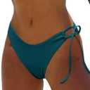 BIKINX Women's Bikini Bottom Side Tie Cheeky Bathing Suit High Cut Swimsuit (XL)