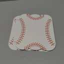 Cunhill 60 Pack Baseball Party Supplies Set Baseball Birthday Decorations Disposable Paper Food Serving Tray Boats Tray for Concession Food, Condiment, Carnivals