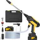 Cordless Pressure Washer - MAX 950 PSI Battery Powered Pressure Washer, 21V Portable Cordless Power Washer with Rechargeable 4.0Ah BattngYellow