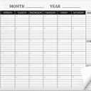 Colarr 36 Sheets 2026 Monthly Ruled Calendar Sheets 22x17 Undated Pages