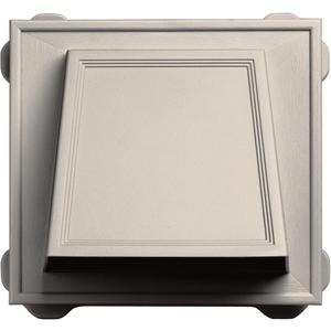 Builders Edge 140056774048 6" Hooded Vent 048, Almond