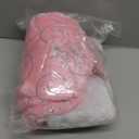 AOGU 3Pack 19 Inch Sequin Faux Fur Christmas Stockings Sequin Snowflake Hanging Ornaments Candy Gift Bags for Christmas Decorations Pink