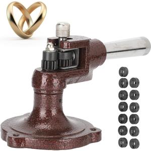 Ring Stretcher Ring Expander Sizing Machine, Ring Stretcher Enlarger Sizer, Jewelry Ring Making Processing Tool with 14pcs Rollers For Stone Set Enlarger Tool